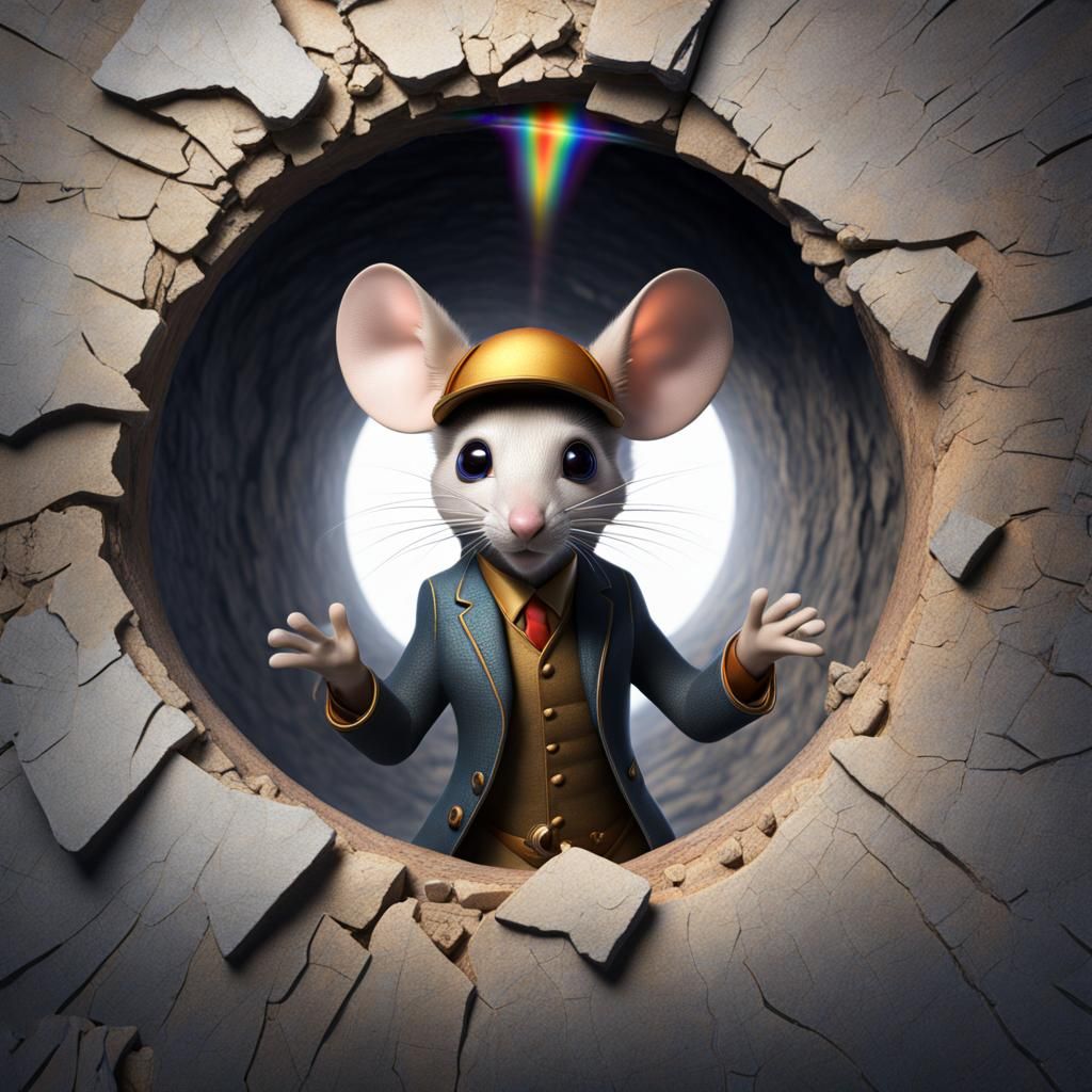 high resolution photograph of a Anthropomorphic mouse  (emer...