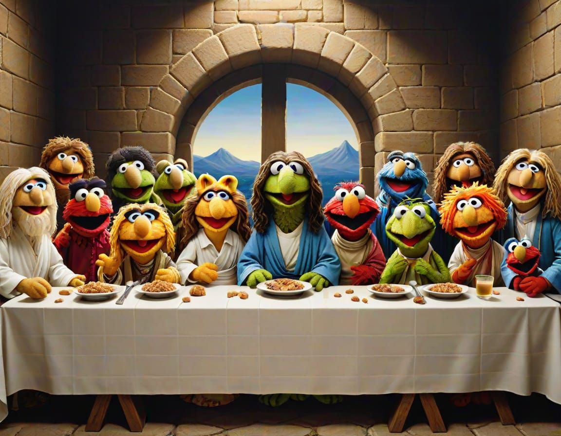 Sesame Muppets, Jesus (Last Supper)