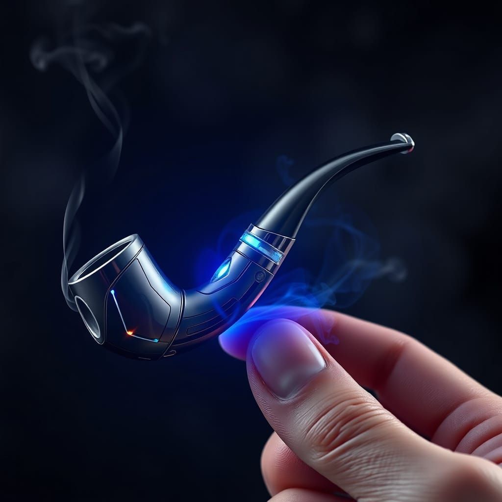 Futuristic E-Pipe in Syd Mead Style