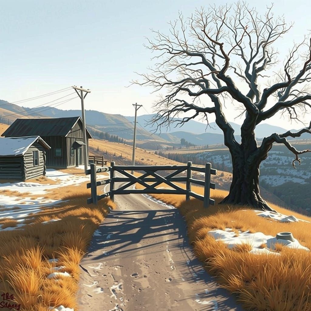 Winter Idyll in California's Rolling Hills