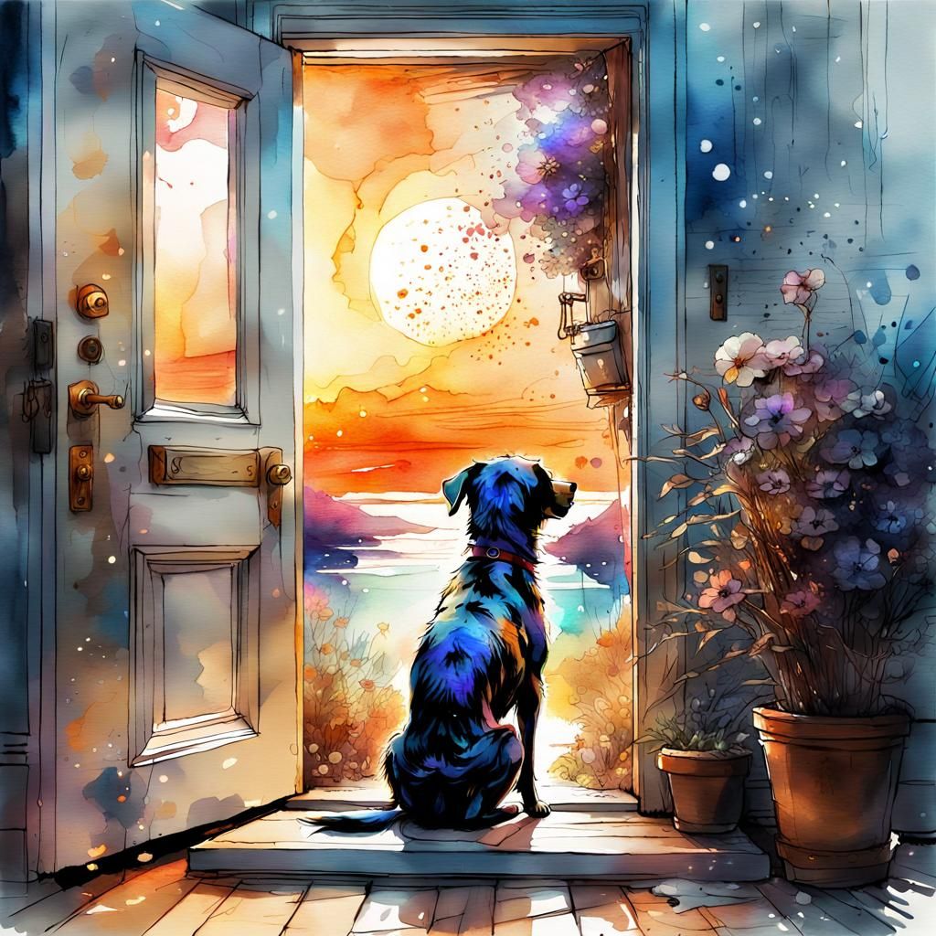 Cute Chibi Dog Waiting in NYC Apartment