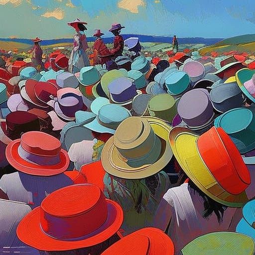 A Sea of Hats at the Races