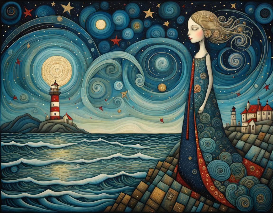 Art Brut Lighthouse by the Seaside