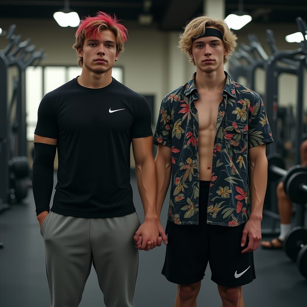 Teen Athletes Training Together at the Gym