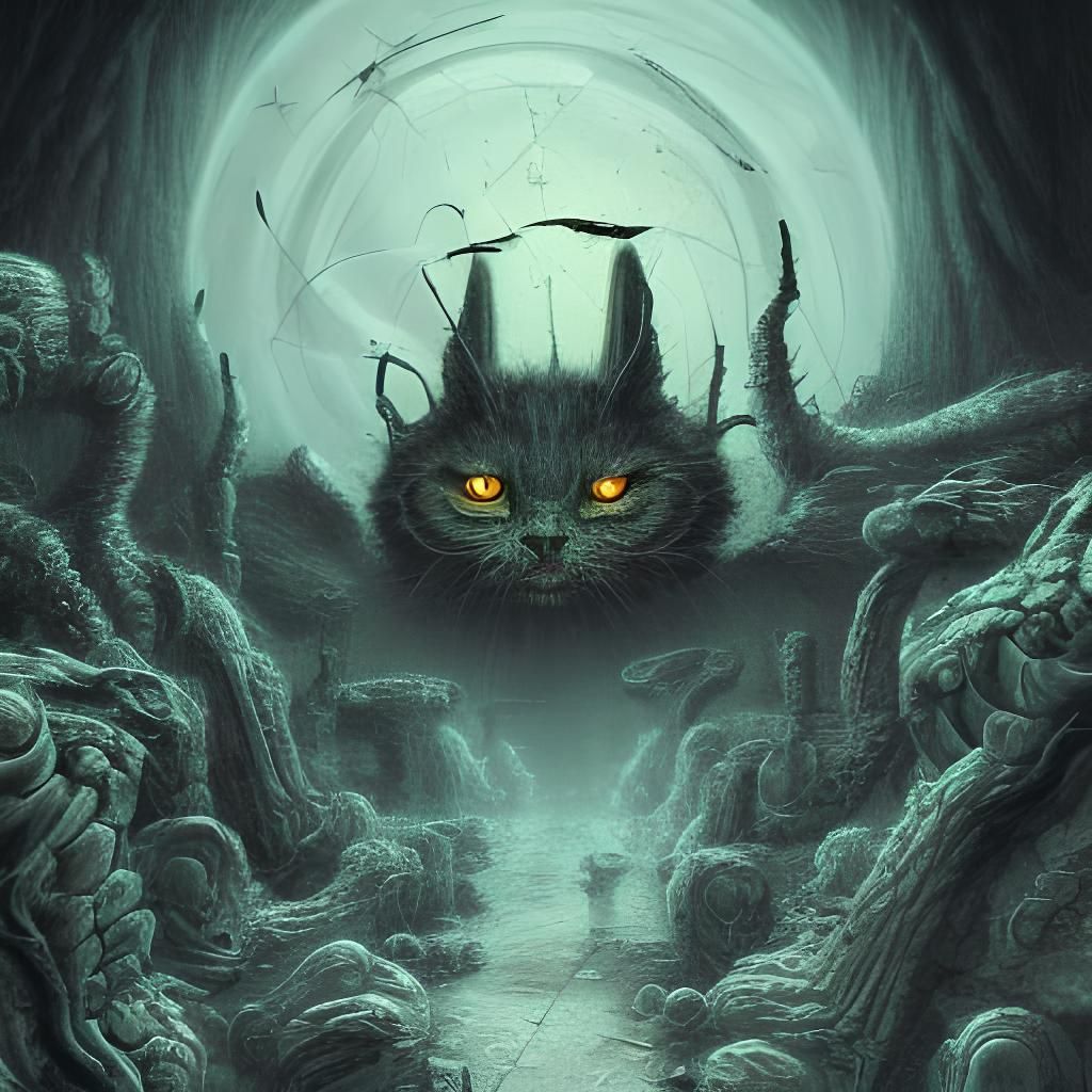 Mutated Nuclear Cats Unleashed: Crayon Sci-Fi Horror