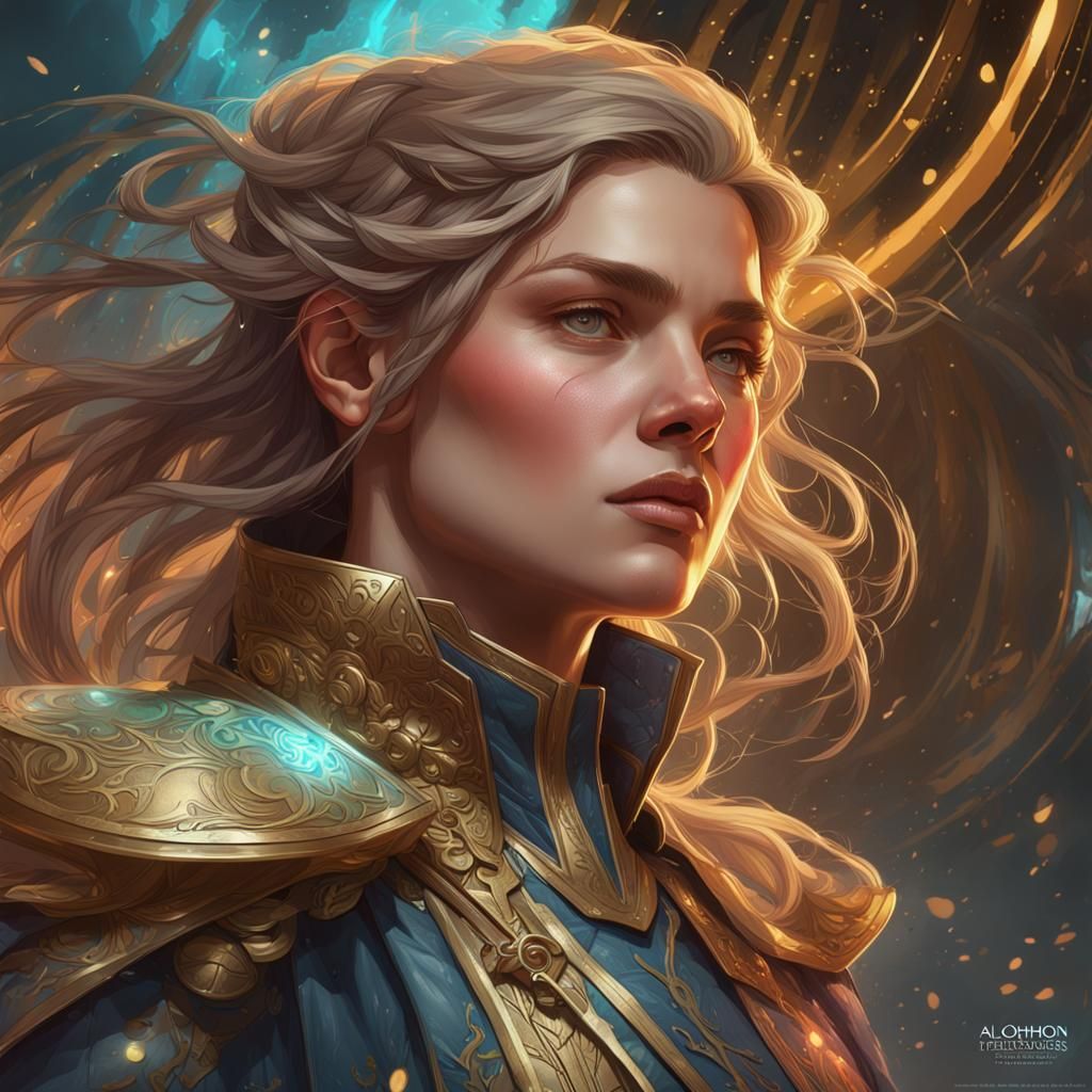 Hyperion Starcaster Portrait in Detailed Digital Art