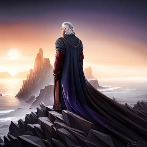 Targaryen King on Dragonstone: Epic Digital Painting
