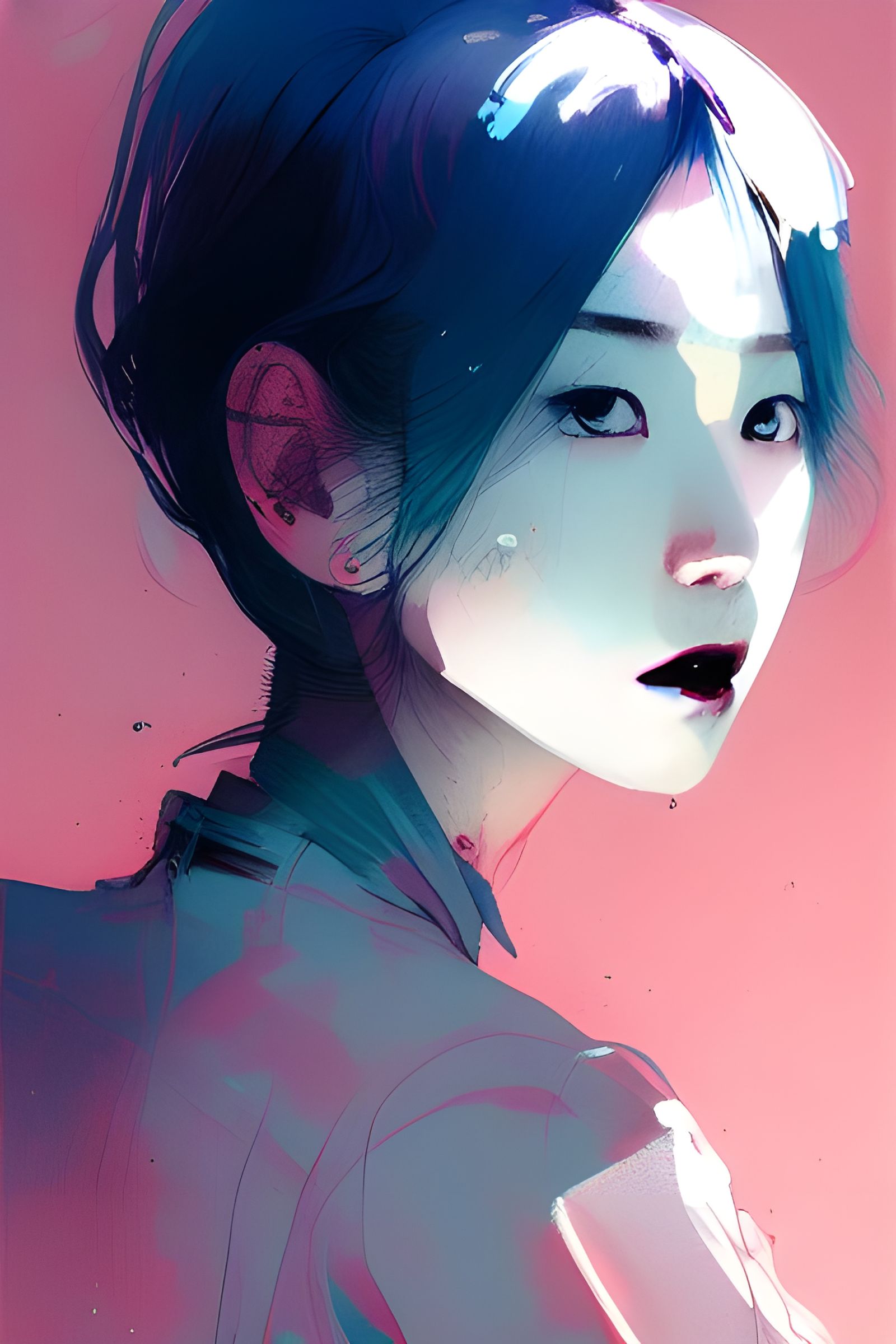 Hyperdetailed Digital Illustration of Sunmi in 8k