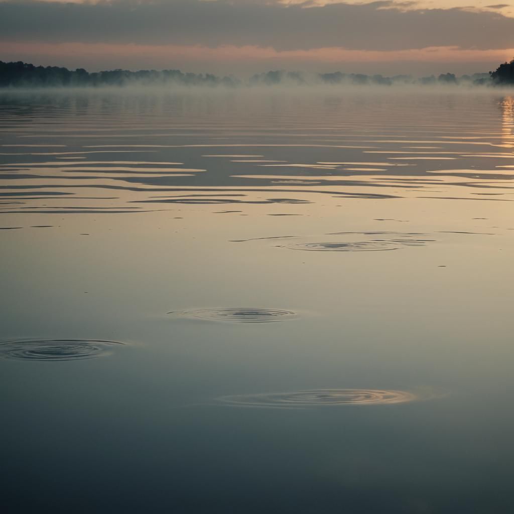 Smoke on the Water at Dawn: Cinematic Still