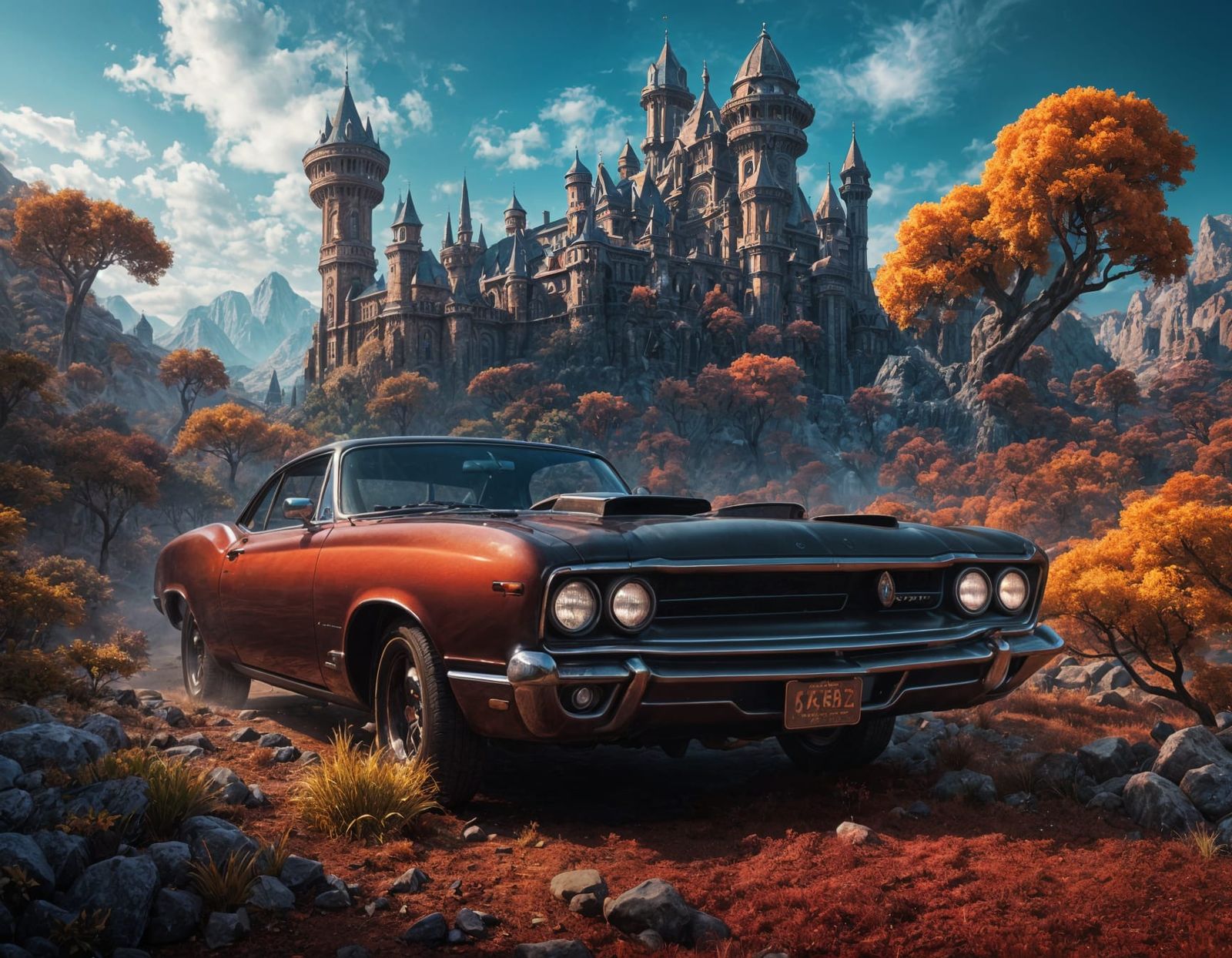 Fantastical Matte Painting with Intricate Details