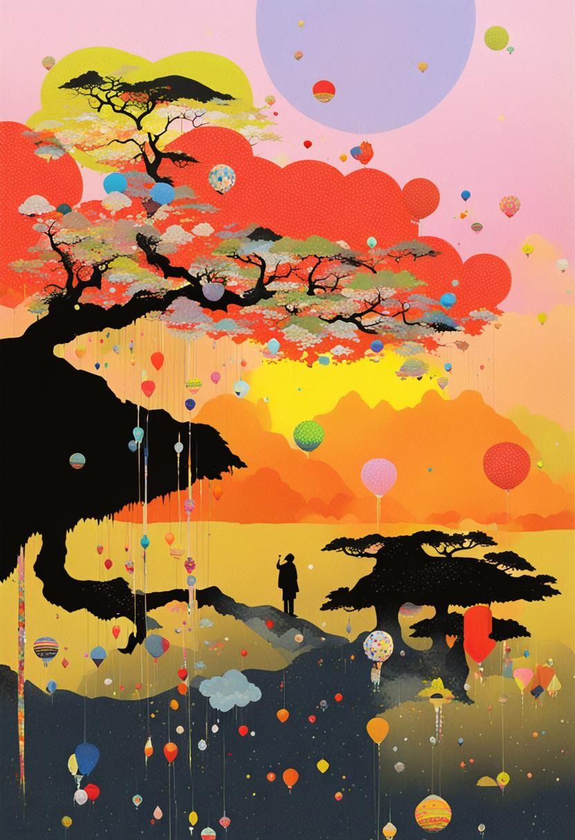 Dynamic Illustration in Yoh Nagao Style