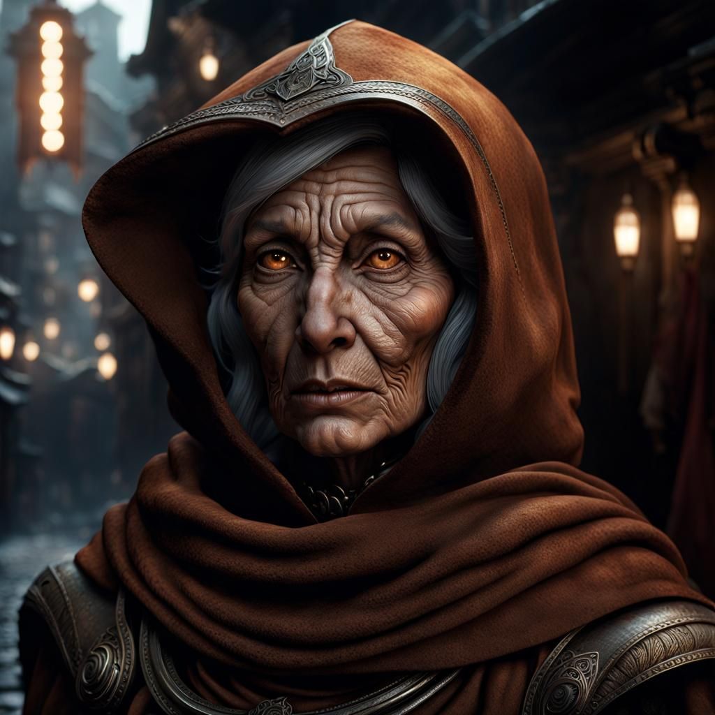 Surreal Alien Woman Portrait in Cinematic Style