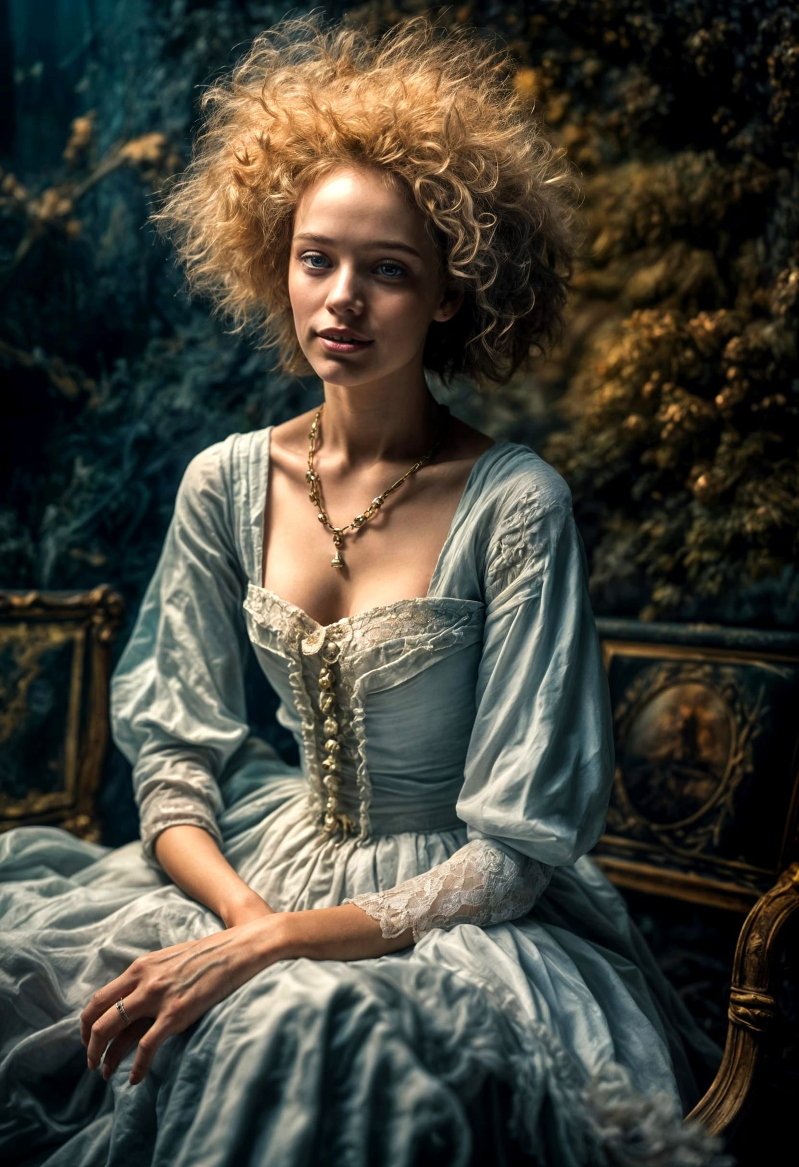 Alien Party in 20th Century Painting Style