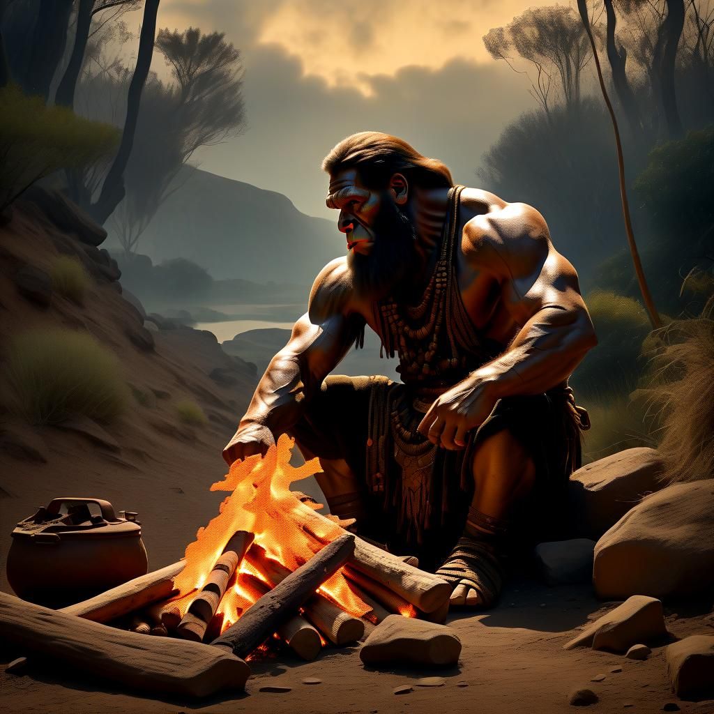 Primitive Man's Discovery: A Prehistoric Epic