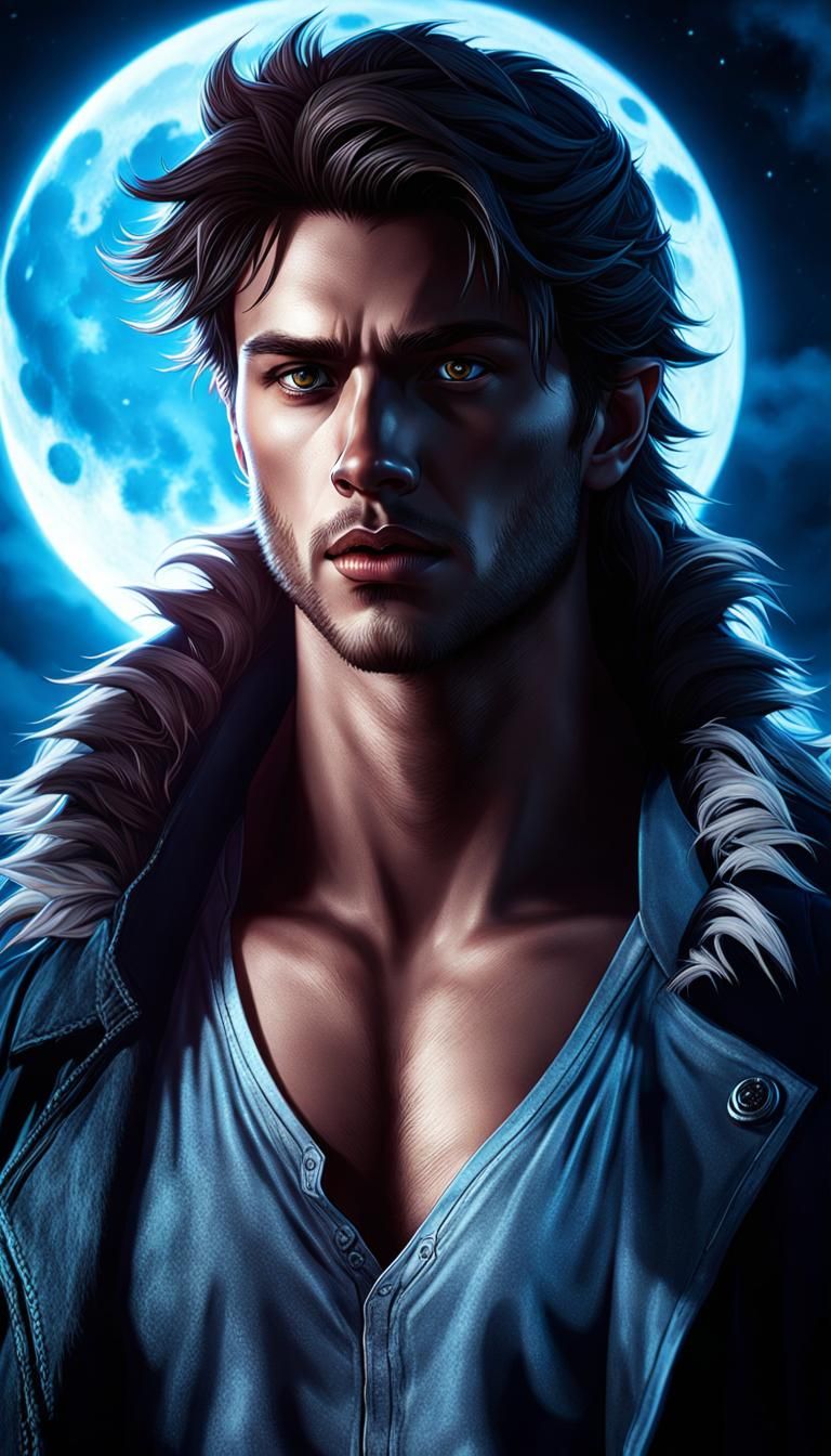 Moonlit Male Portrait