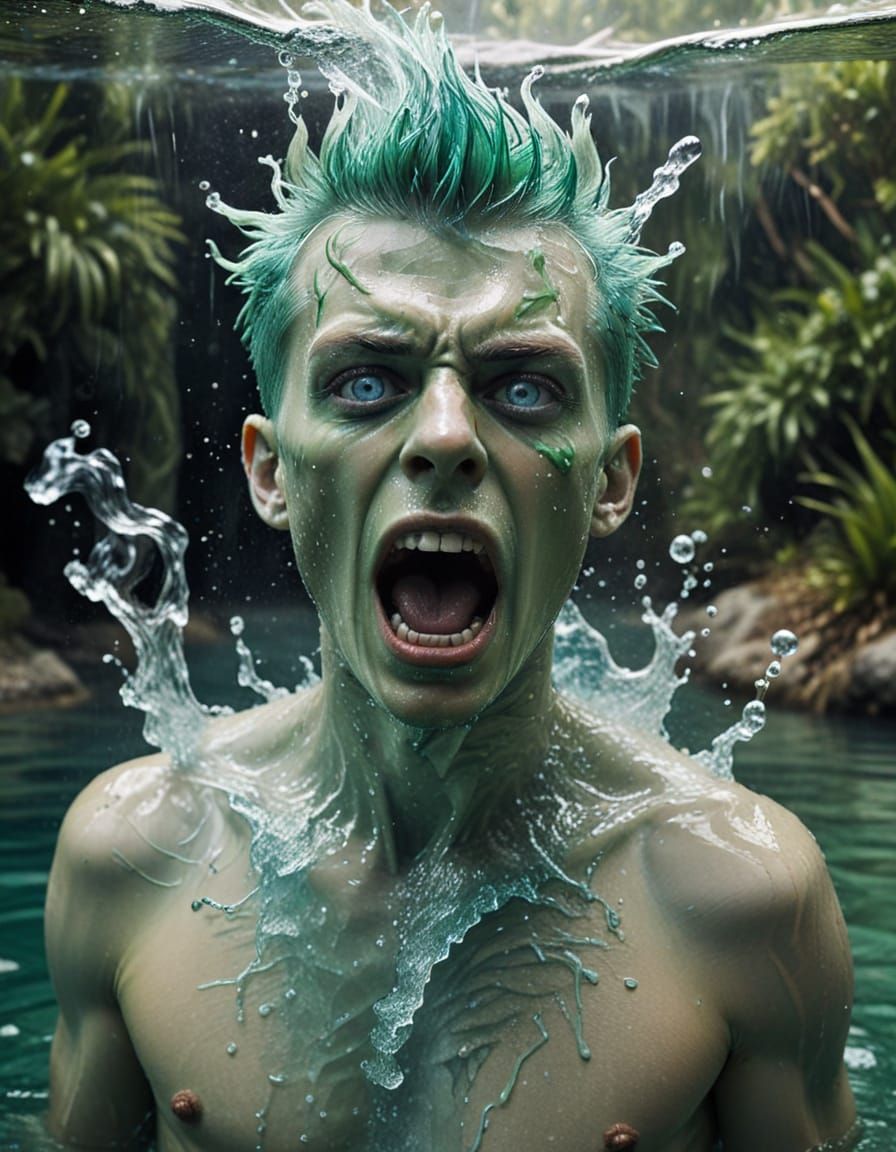 Disturbing Scene of Madness and Chaos in a Turbulent Watersc...