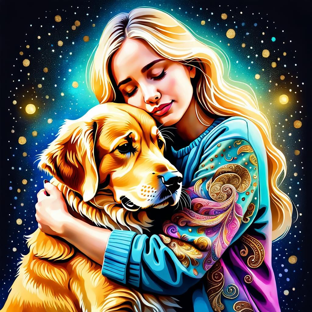 A Golden hug eases a troubled mind