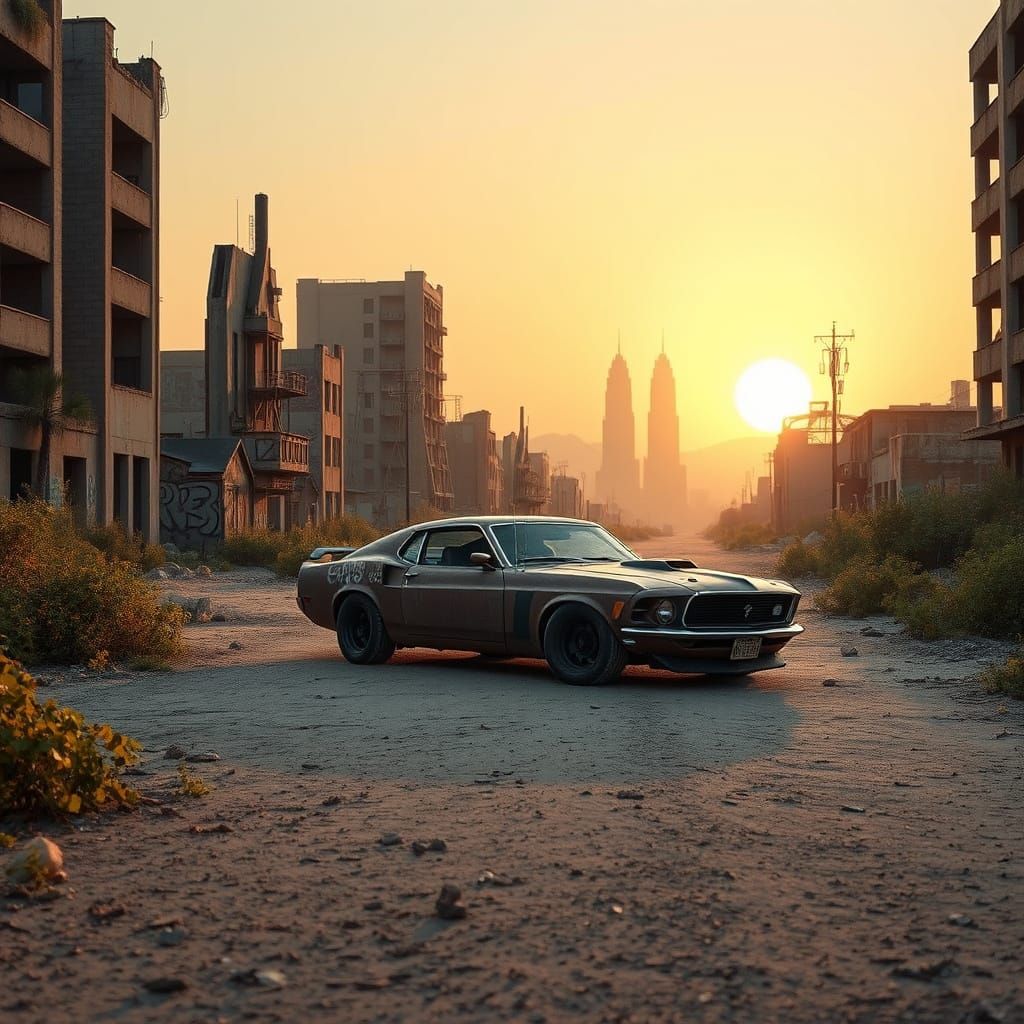 Post-Apocalyptic 1969 Mustang Mach 1