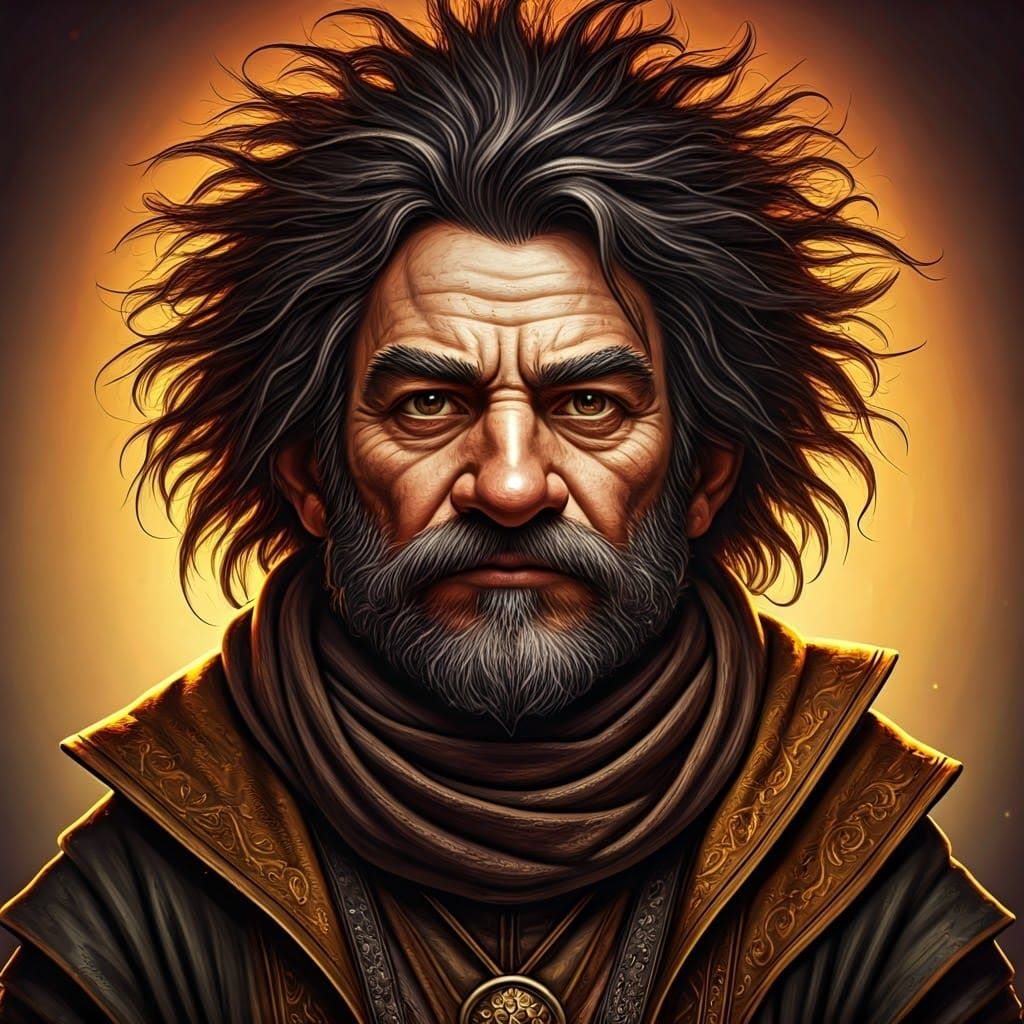 Whimsical Gnome Sorcerer in Mystic Hues