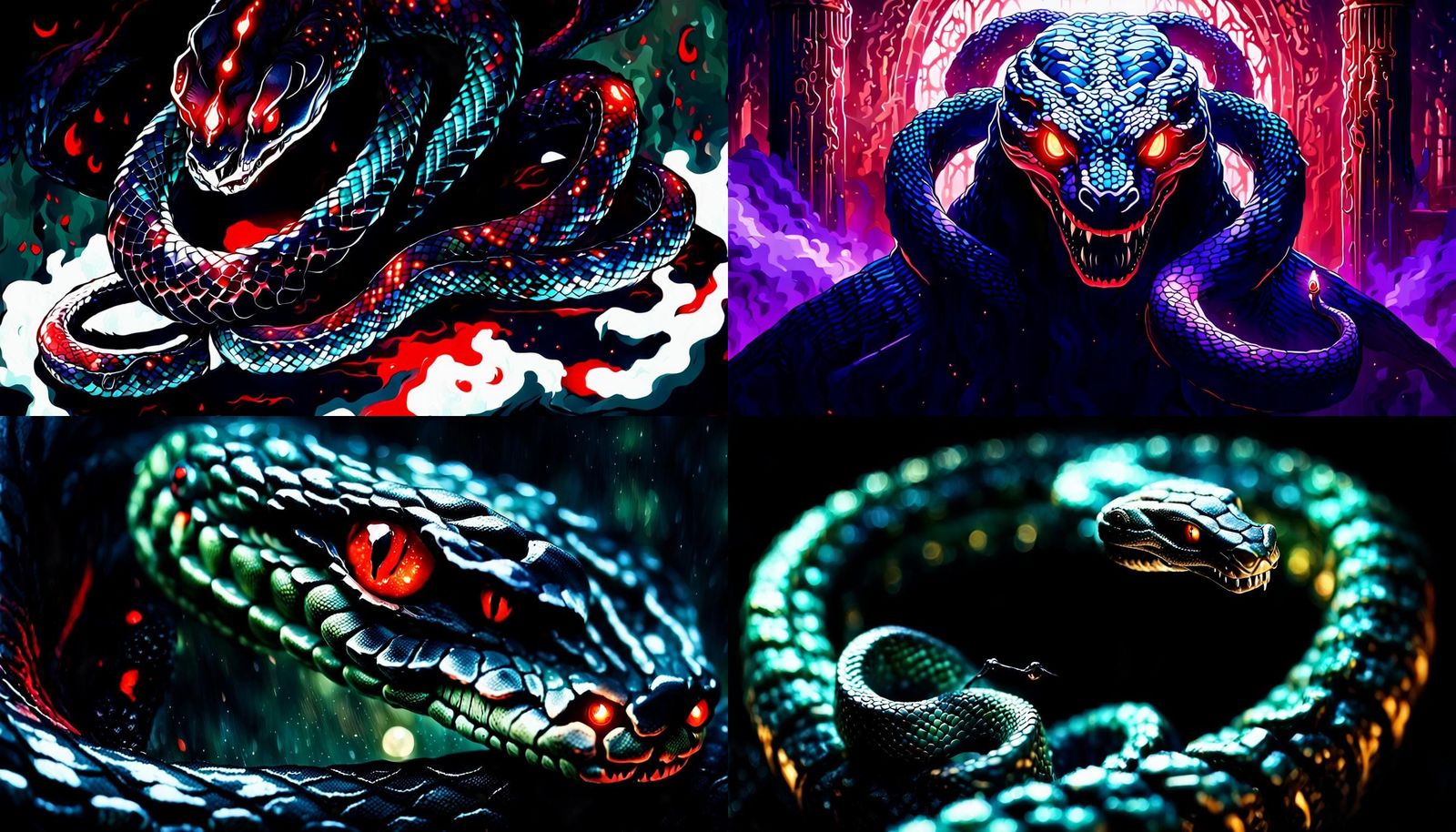 Serpent of Death Bound by Magic Ring