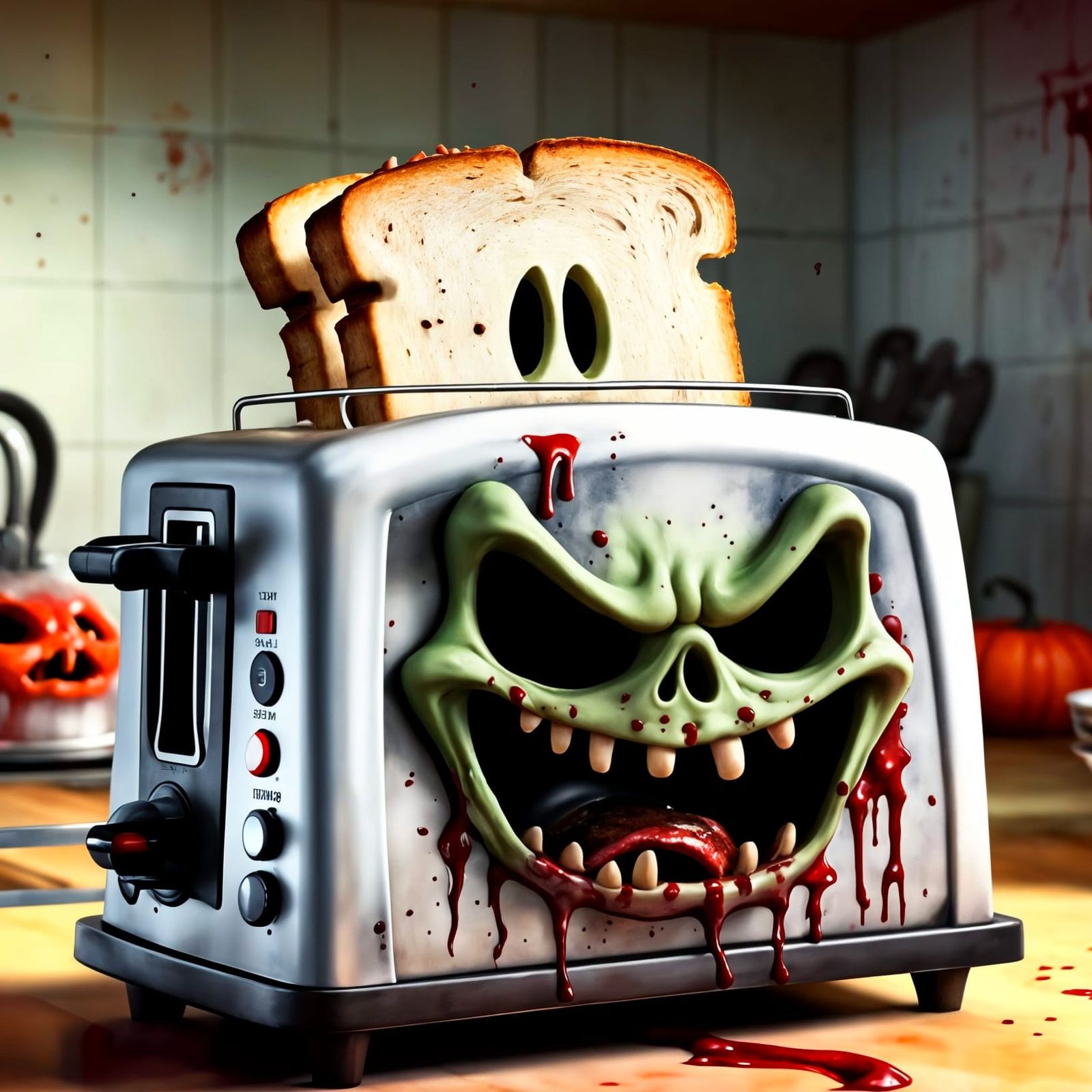 Spooky Kitchen Toaster