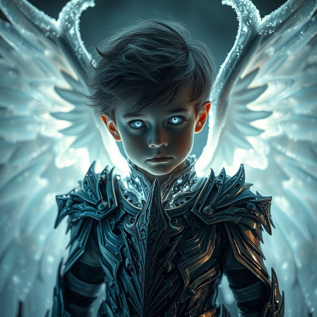 Bioluminescent Angel Transformation with Diamond Eyes