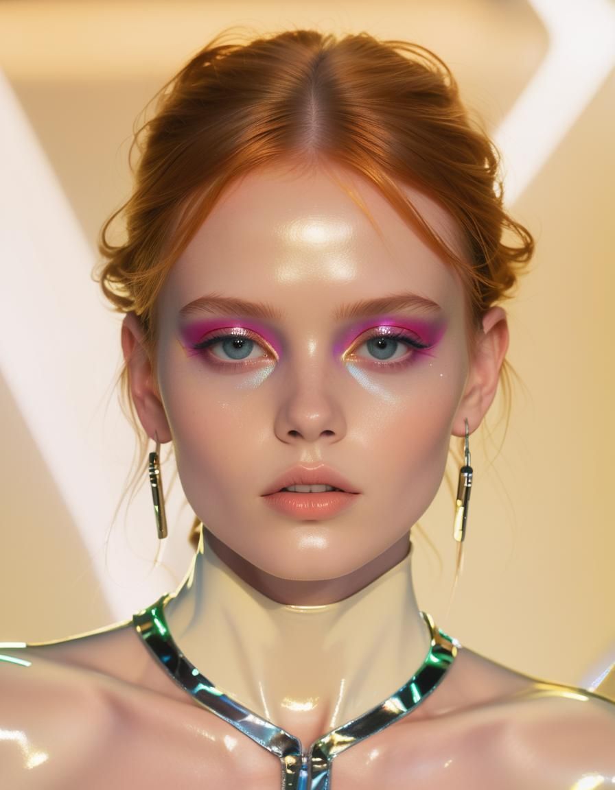 Futuristic Fashion Photography on Neon Catwalk