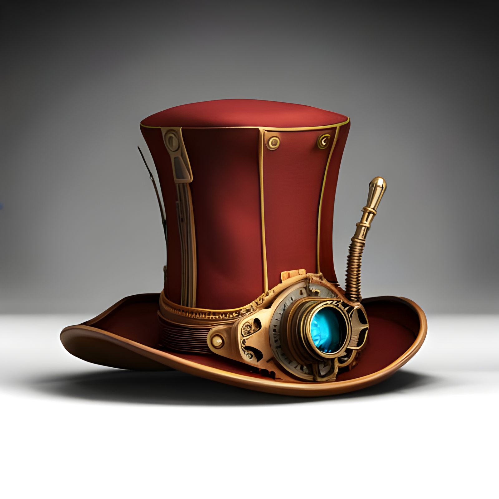 Elaborate Steampunk Top Hat: Intricate Mechanical Artwork