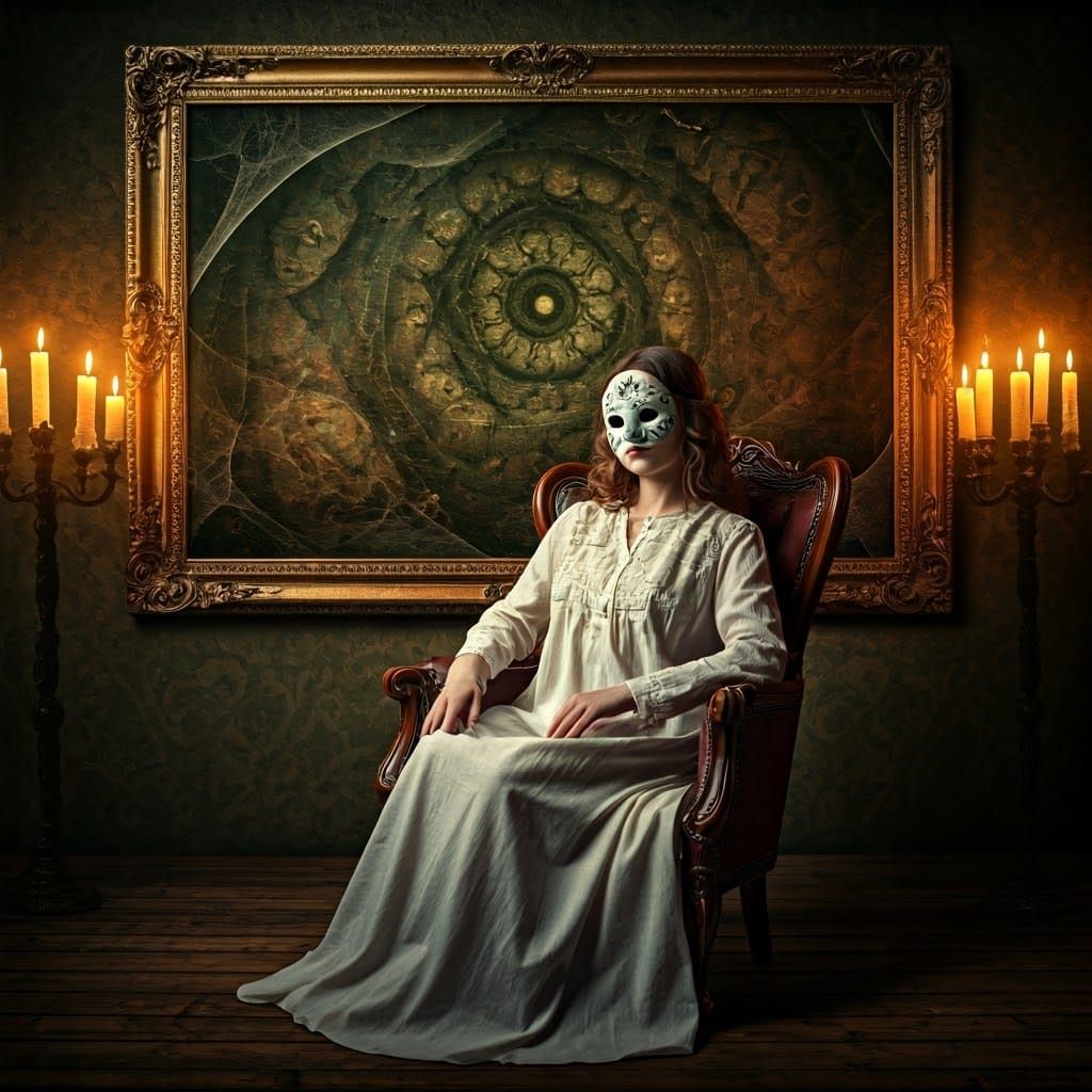 Victorian Woman in Infinite Gothic Echo