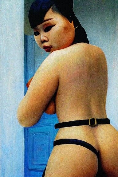 Violent Encounter Inspired by Gerhard Richter