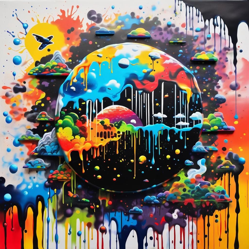 Great Filter Graffiti Art in Splash Style