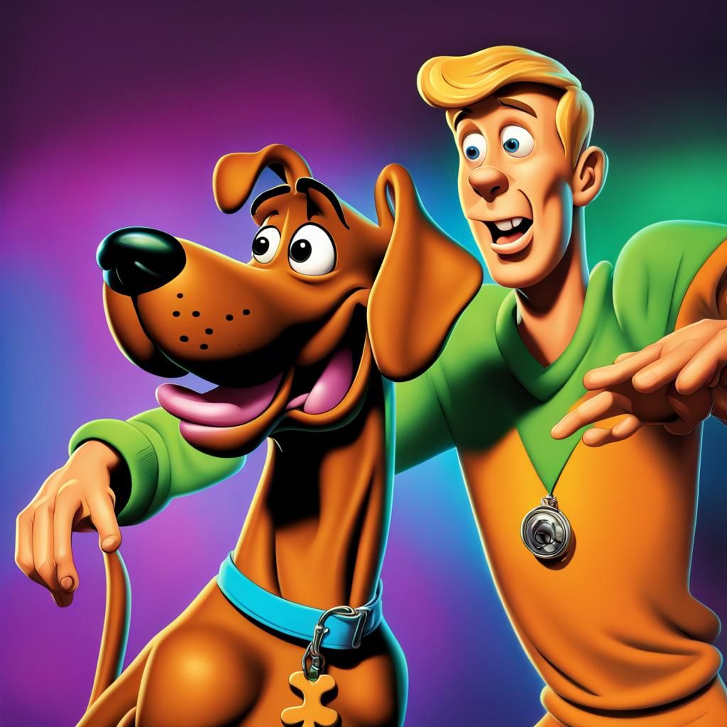Scooby Doo Meets George Jetson: Hyperrealistic Concept Art