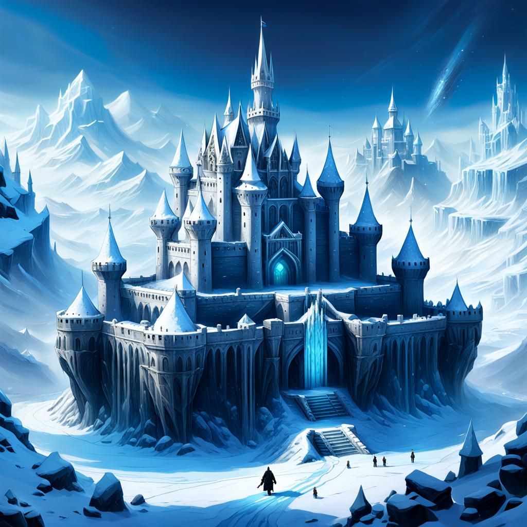 Icy Fortress: White Bigfoot's Frozen Castle