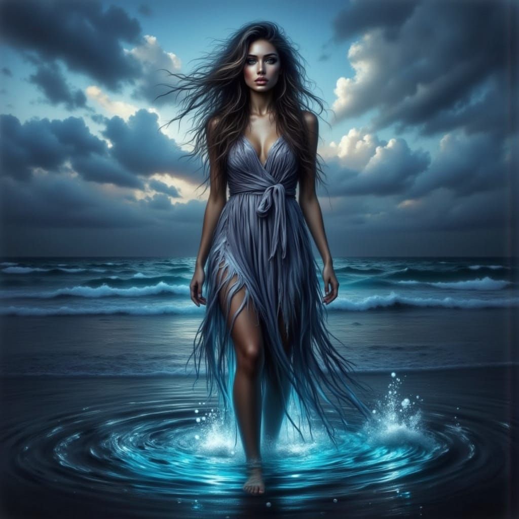 Bioluminescent Beauty in Eerie Magical Style