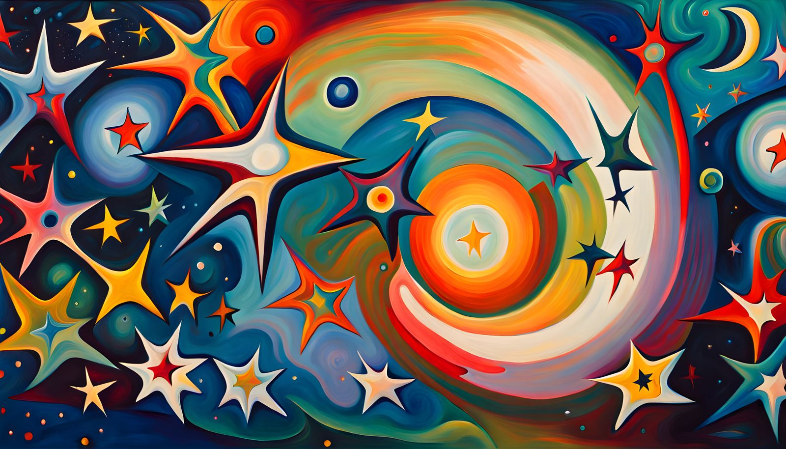 Cosmic Star Cluster Formation in Abstract Expressionism