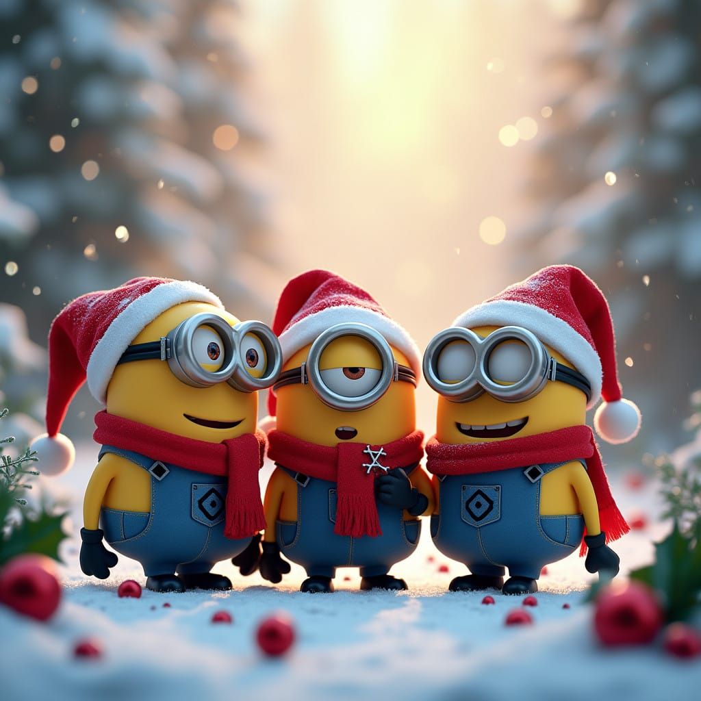 Jolly Minions in Festive Wonderland