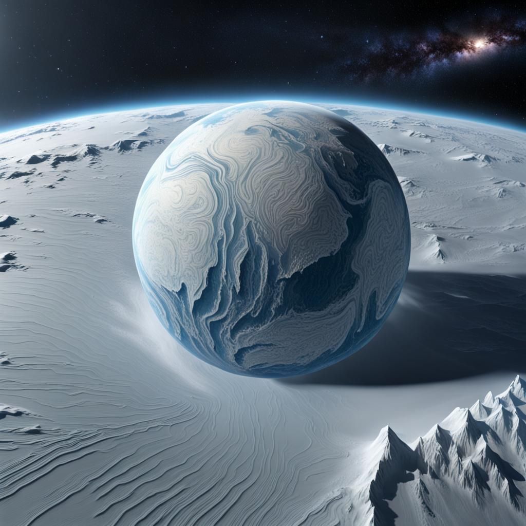 Ice Planet from Space: Perfectly Spherical