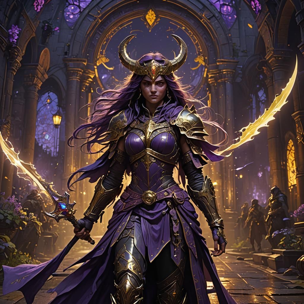 Night Warrior: Dark Fantasy Concept Art