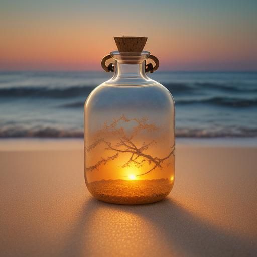Romantic Surrealism: Time in a Bottle