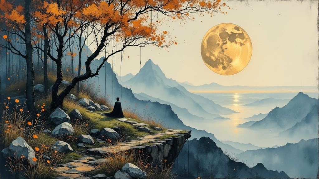 Peace and Eternity: Spreading Wings in Divine Oil Style