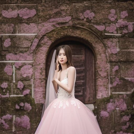 Rosé of Blackpink in Wedding Dress