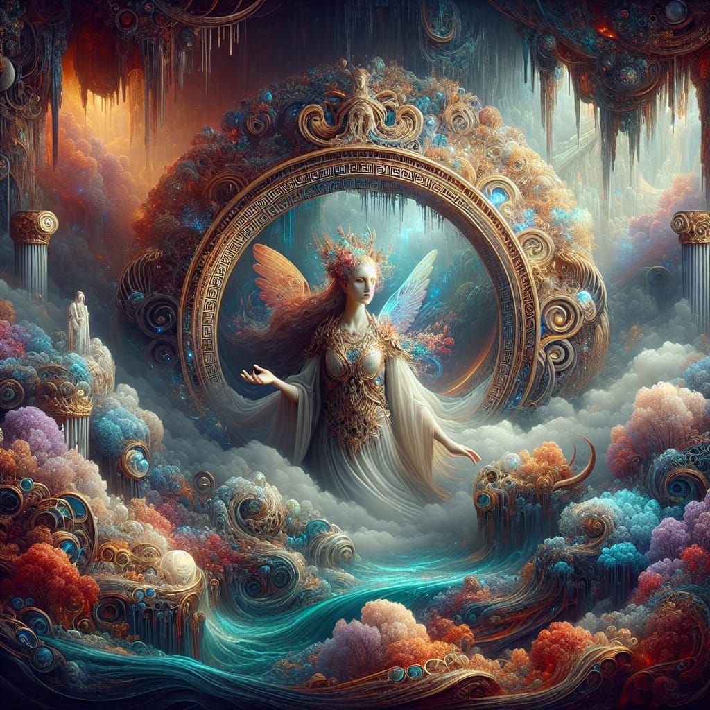 Ambrosia: Greek Goddess in a Fantasy Landscape