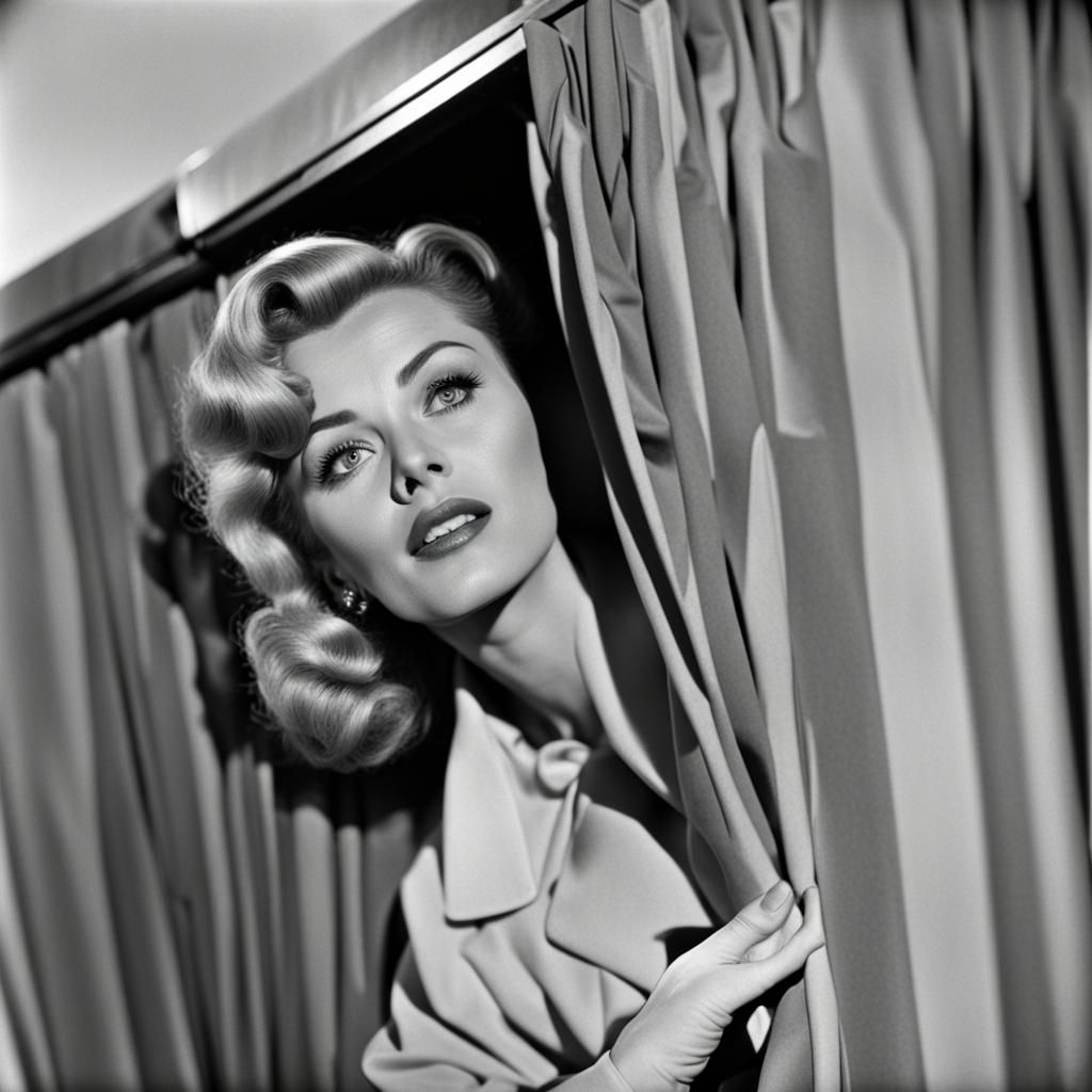 1950s, blonde actress