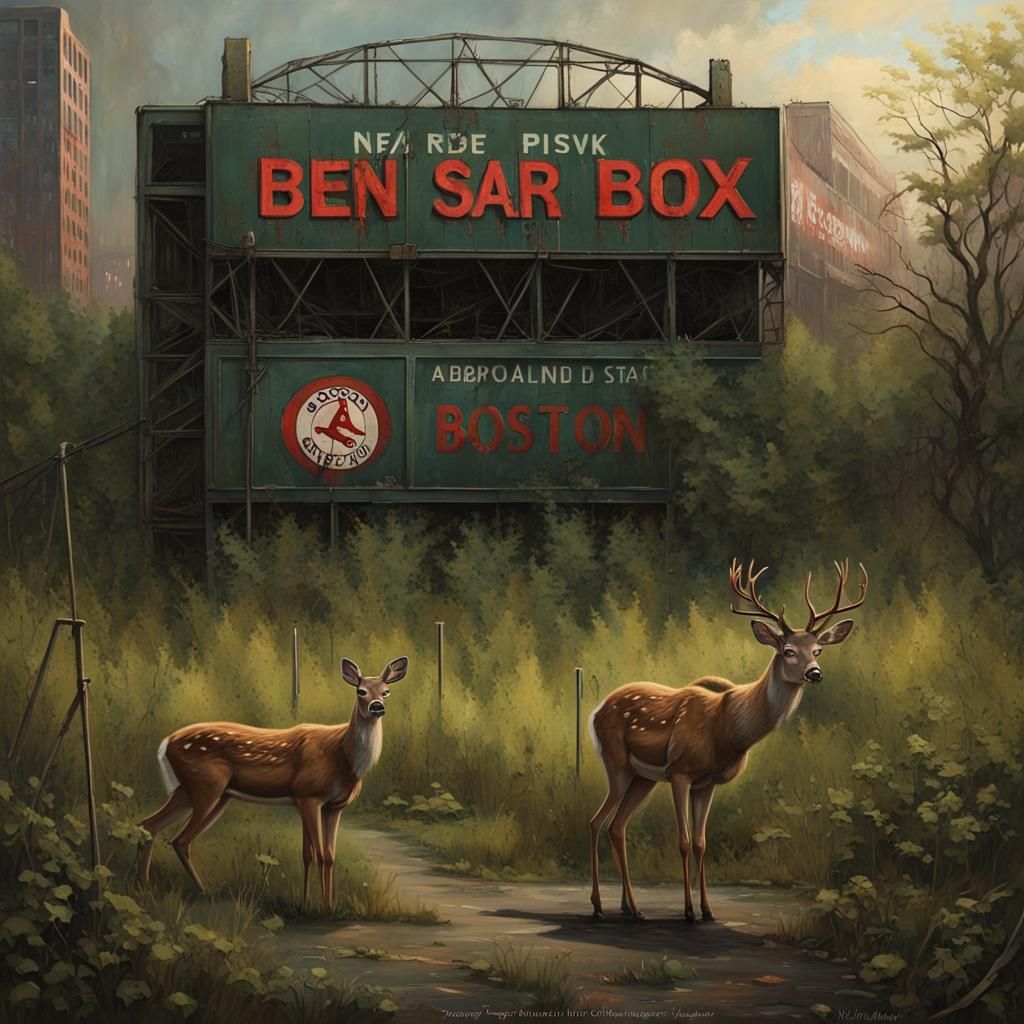 Post-Apocalyptic Boston: Nature Reclaims Fenway Park