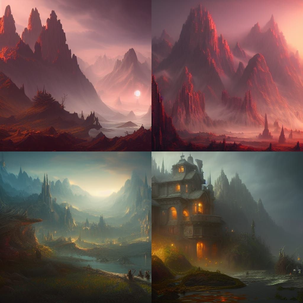 Detailed Matte Painting of a Father Figure