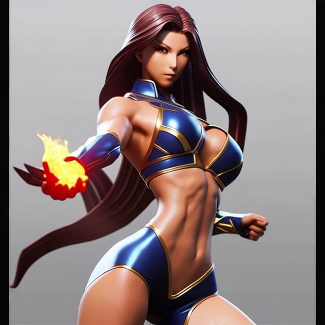 Elemental Fire Woman with Perfect Physique, Anime Key Visual