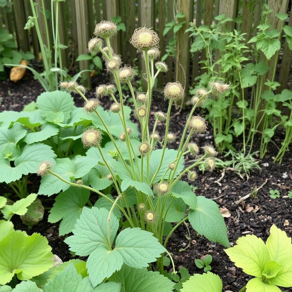 Overgrown Vegetable Garden with Unnatural Growth