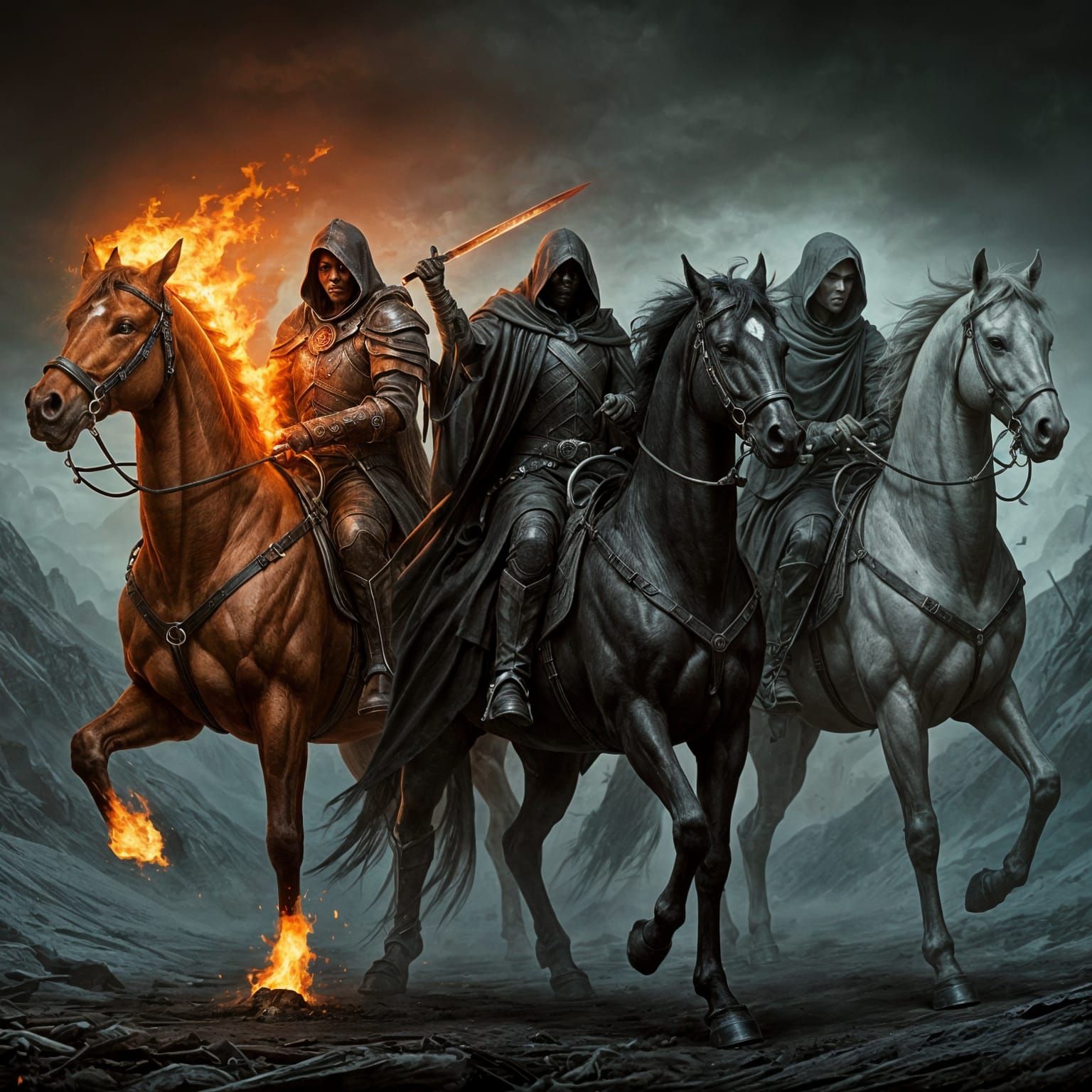 Dramatic Horsemen of the Apocalypse