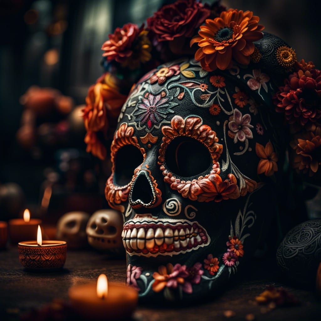 Vibrant Día de los Muertos Celebration