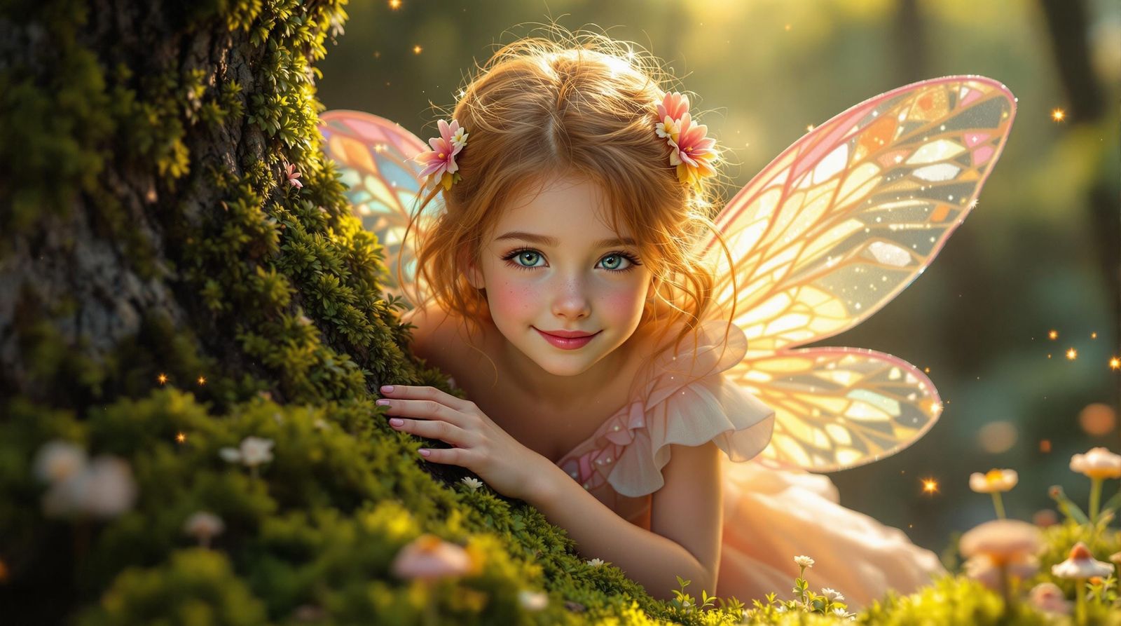 The Shy Sparkle of the Little Fairy : An Enchanted Innocence